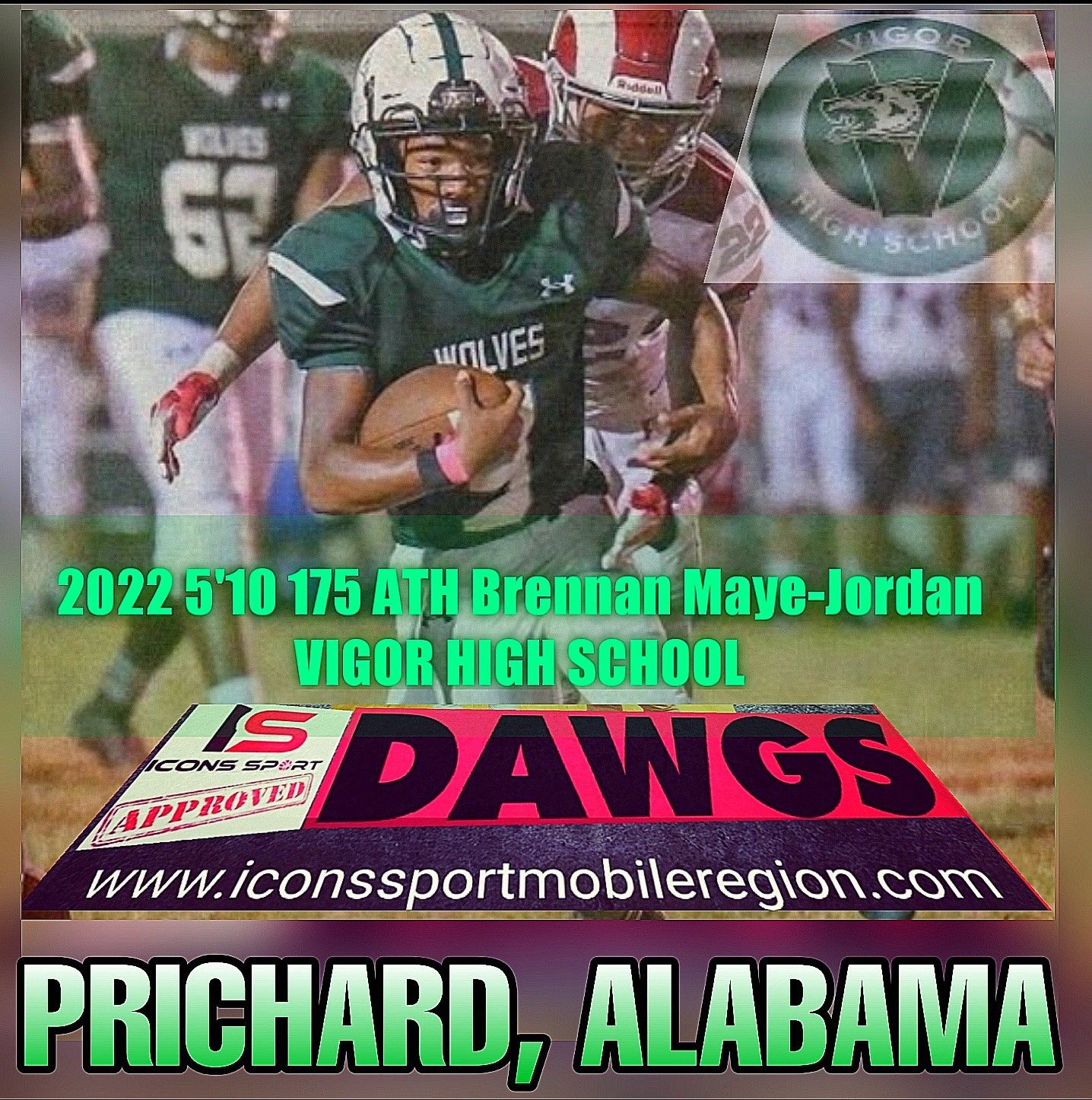 Icons Sport Approved 2022 DAWG POUND 2022 BRENNAN MAYEJORDAN