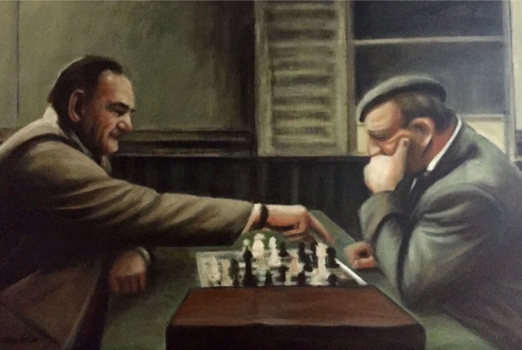 Afternoon chess
Acrylic on canvas
24" x 36"
