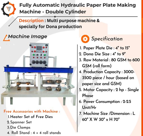 2 HP Paper Plate Making Machine