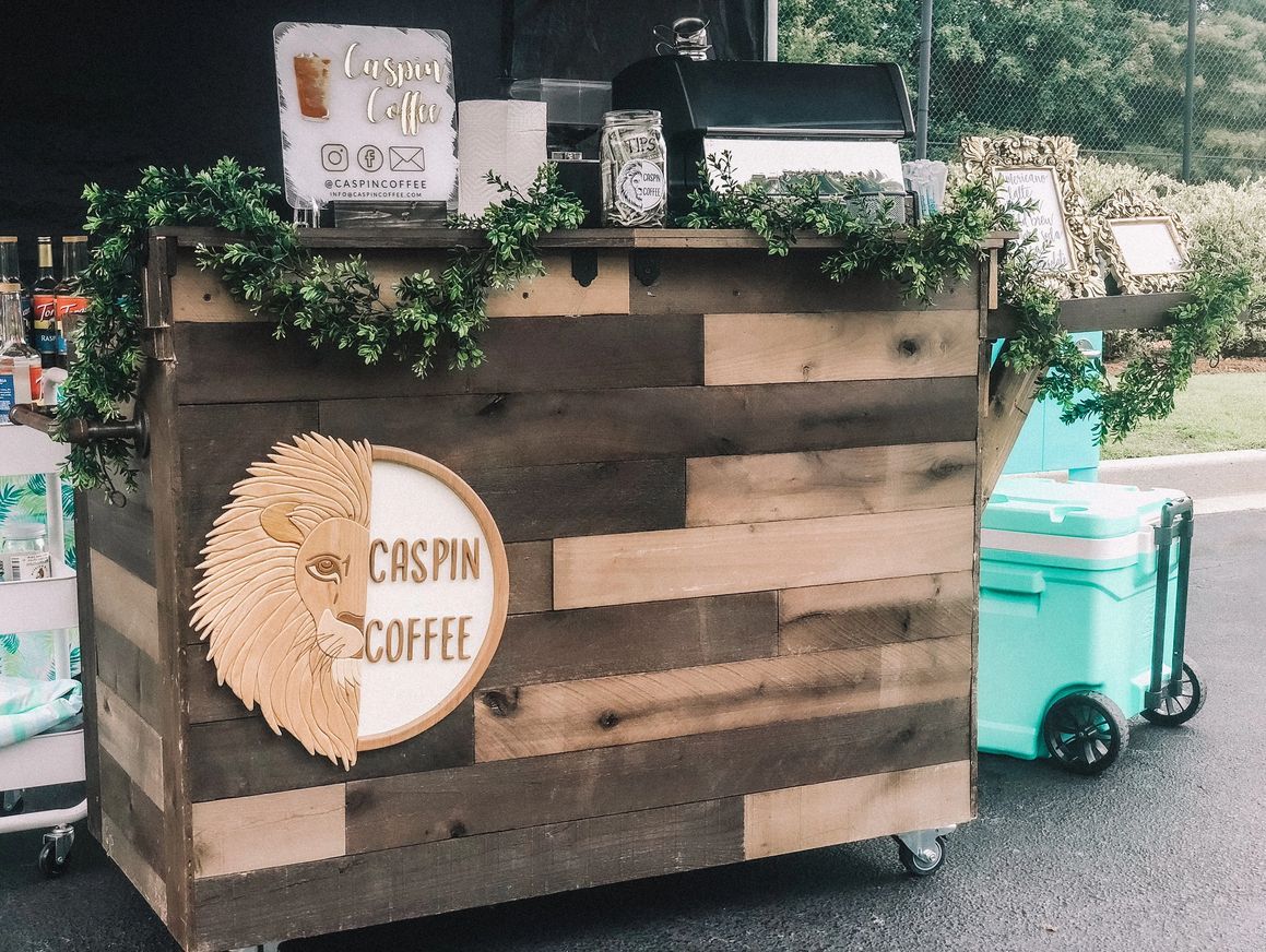 Caspin Coffee mobile coffee cart and team in Myrtle Beach, SC