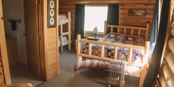 alaskan brown bear log cabin