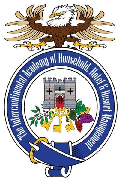 The Intercontinental Academy of Household, Hotel and Resort Management (IAHHRM) logo.