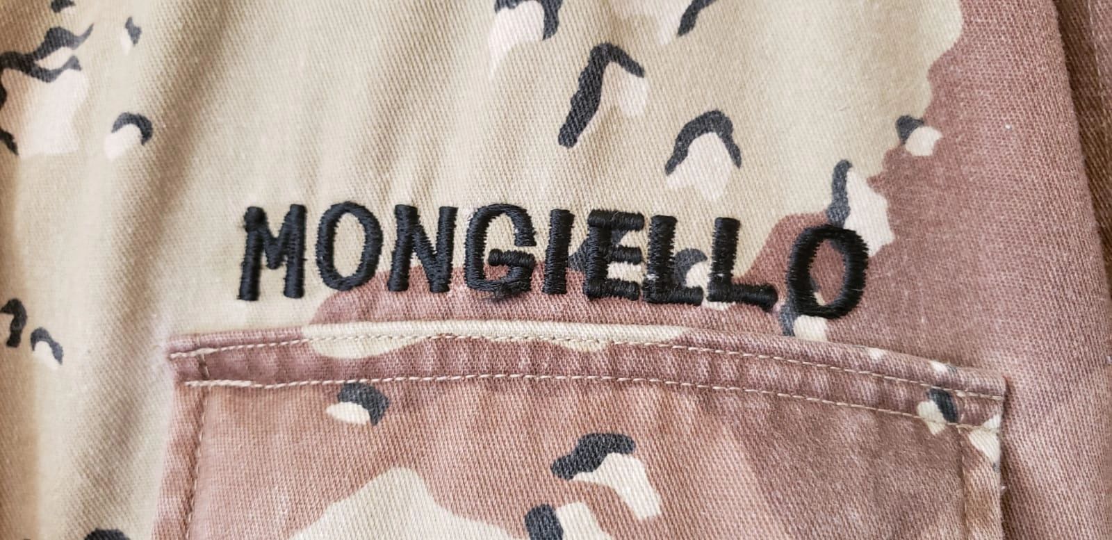 Marti Mongiello's camouflage uniform.