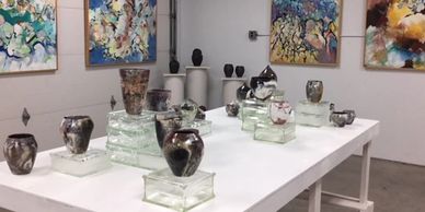 Display from Ron Maki and Lyn's collaboration. 