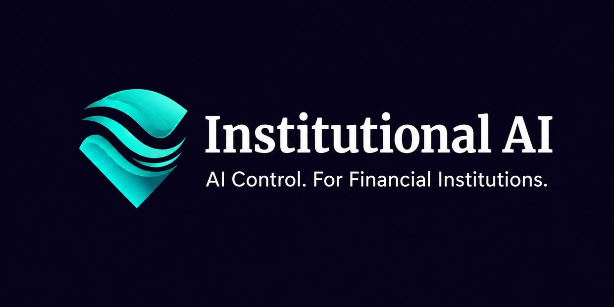 Logo for Institutional AI, focusing on AI control for financial institutions.