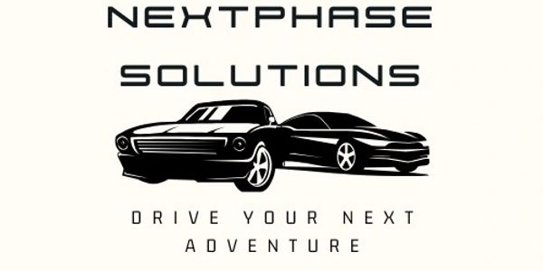 Logo featuring two cars and the text 'Nextphase Solutions'.
