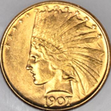 1907 Indian Head gold coin.