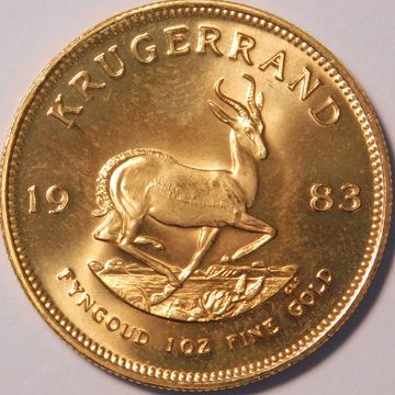 1983 South Africa Kugerrand 1 oz gold coin
