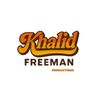 Logo with "Khalid Freeman" text in orange and black.