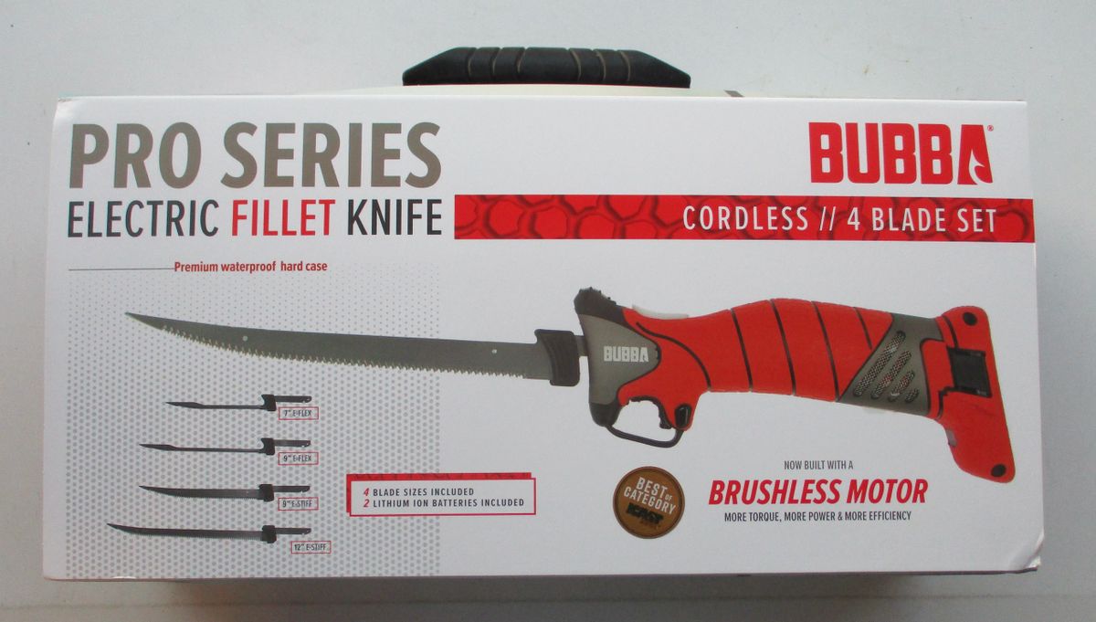 Bubba Blade Pro Series Lithium Ion 4-Blade Cordless Electric Filet Knife Kit