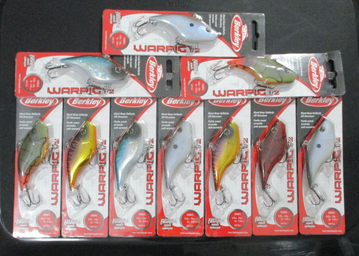 (10) Berkley WarPig 1/2 oz Rattling / Sinking Lipless Crankbaits (5
