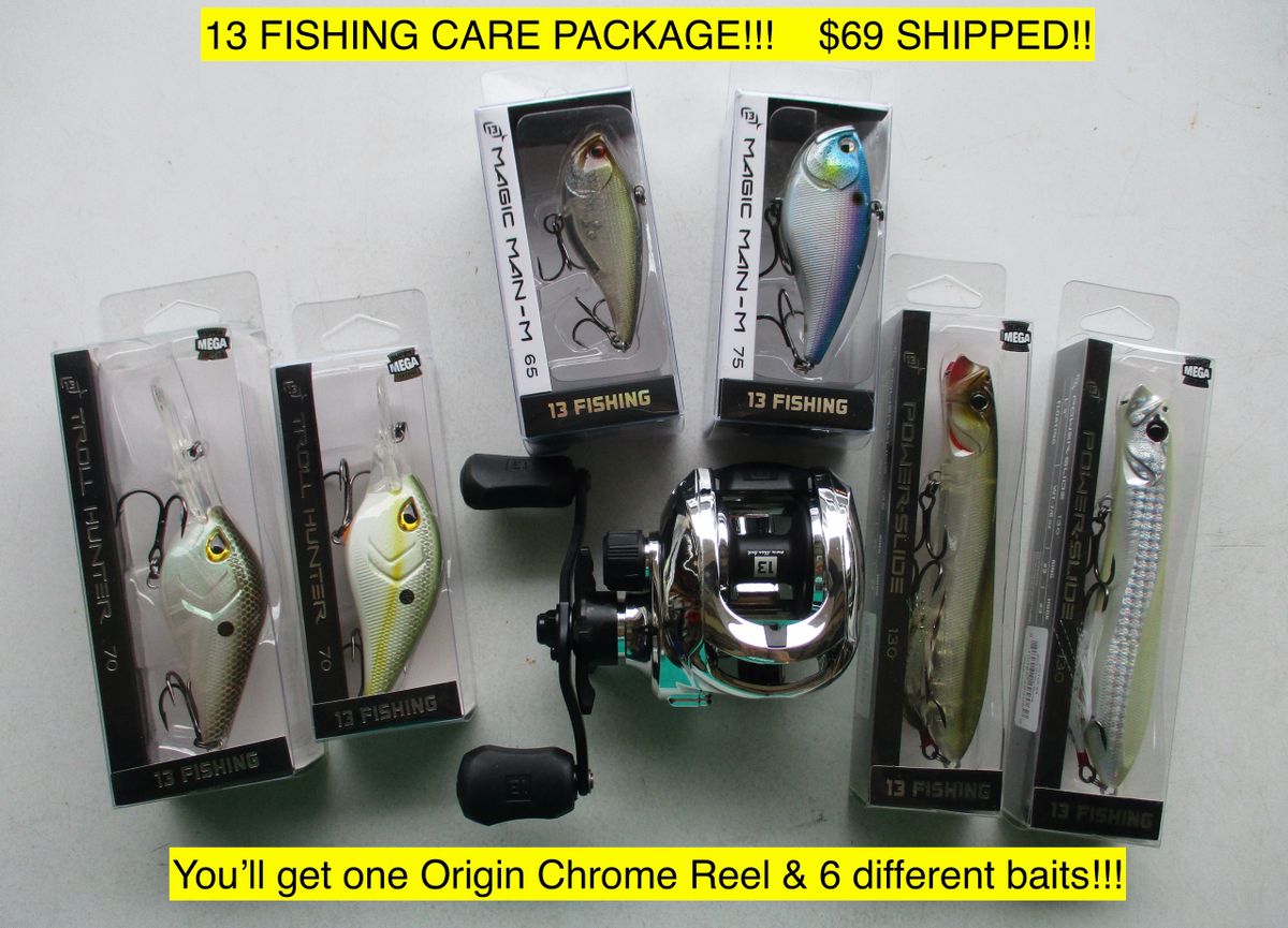 13 Fishing Care Package!! (Includes one Origin Chrome RH 8.11