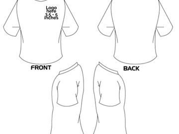 Blank t shirt template
