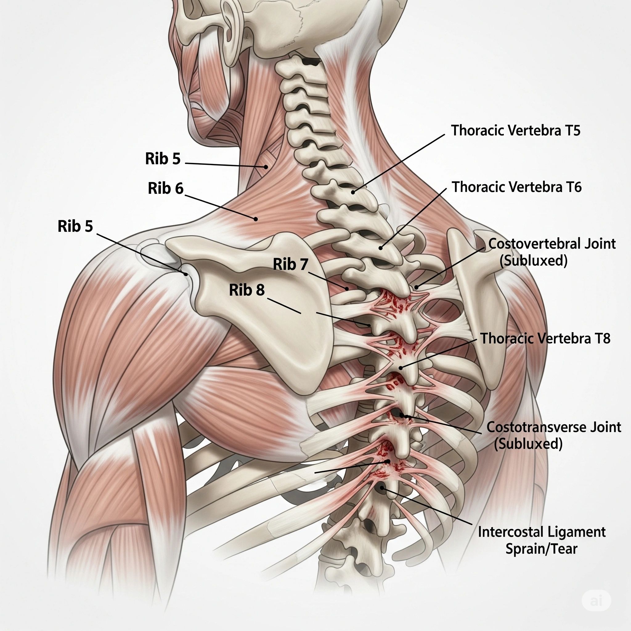 Rib Subluxations and Intercostal Ligament Sprains After MVCs