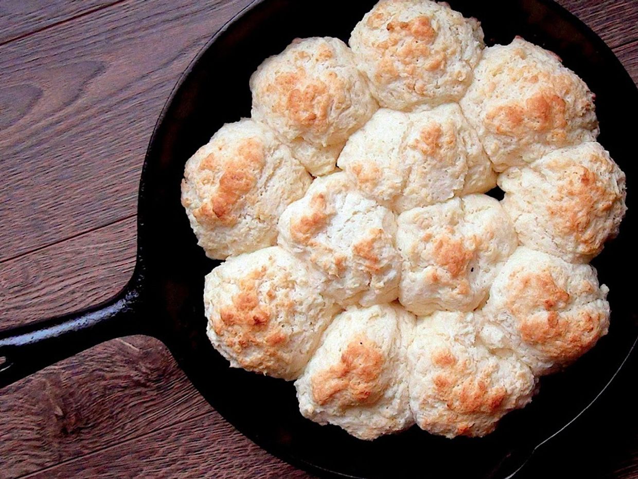 Buttermilk Cast Iron Biscuits - Girl With The Iron Cast