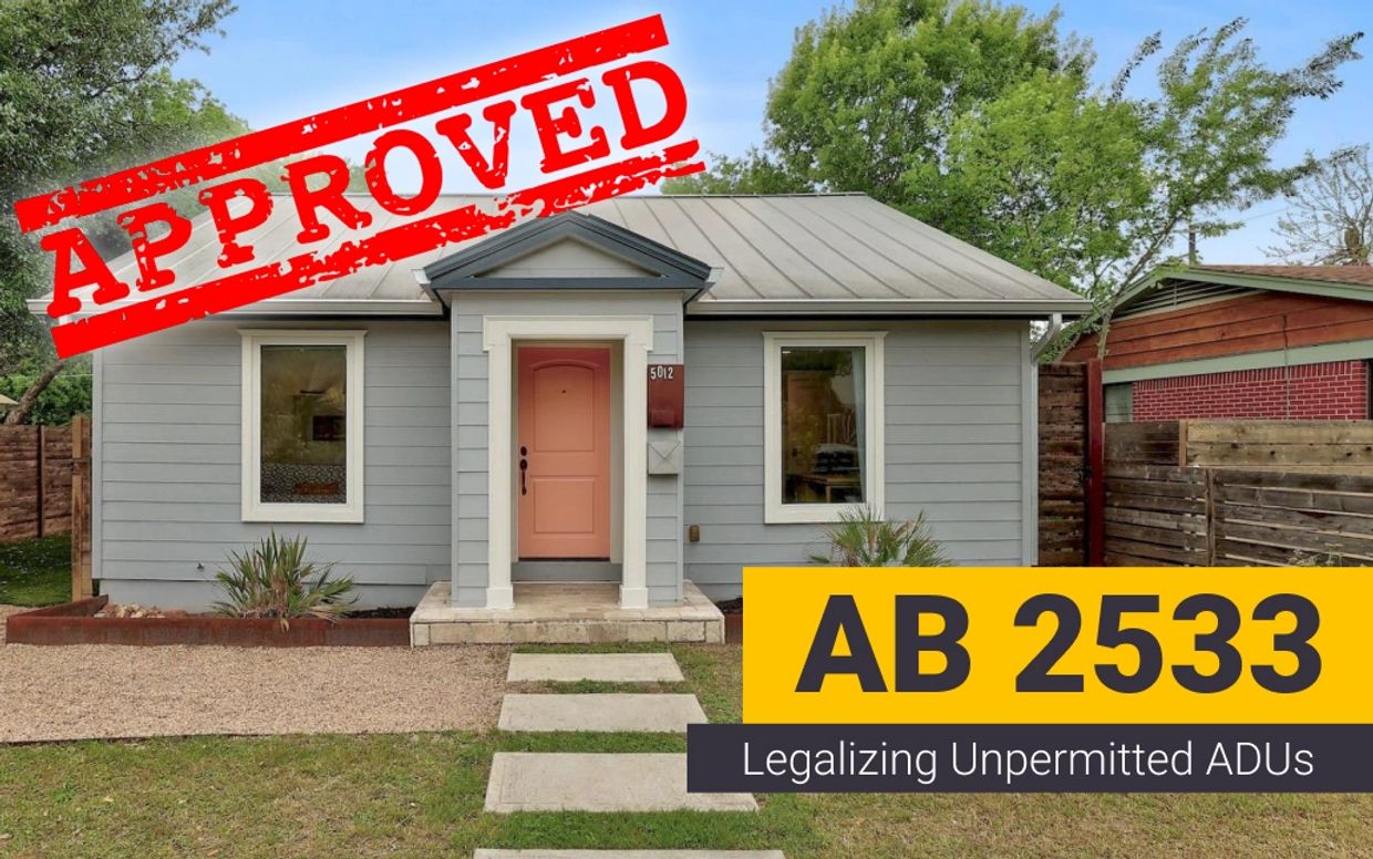 AB 2533 ADU Legalization Inspections