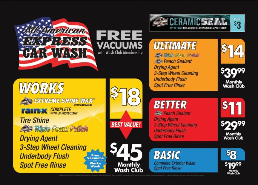 All American Express Car Wash Car Wash Chino, California