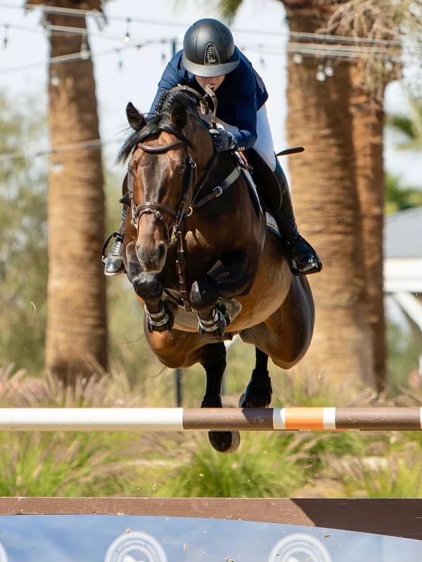 Hanna Mauritzson and 17yo Unique Star happy and successful after physical treatments and  swimming s