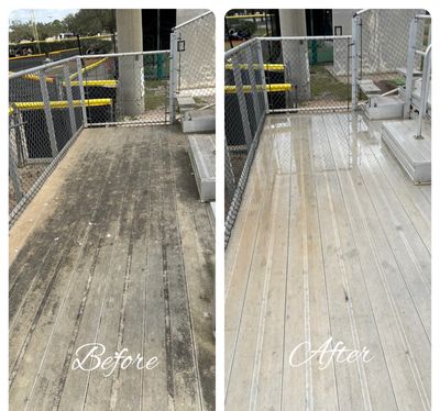 Dorado Wash soft washing a roof in Lake Wales, FL—removing algae with eco-friendly, low-pressure cle