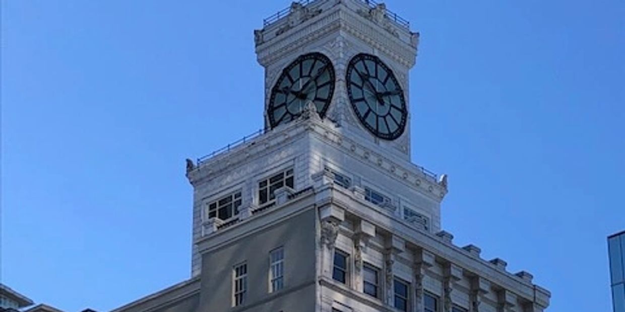 The Vancouver Block clock tower