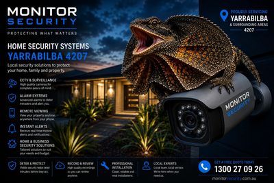 Professional home security systems, CCTV cameras, alarm systems  installed in Yarrabilba 4207 