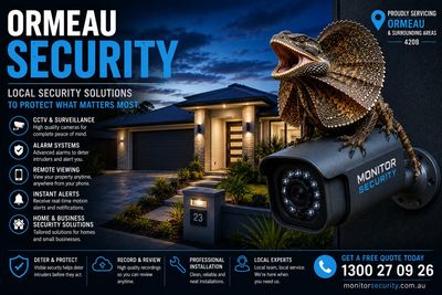 Professional home security systems, CCTV cameras, alarm systems  installed in Ormeau