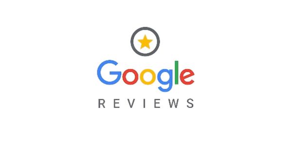 Google Reviews logo with a star icon above the text.