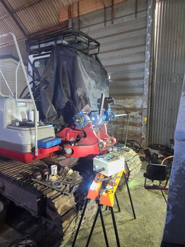 Excavator line boring