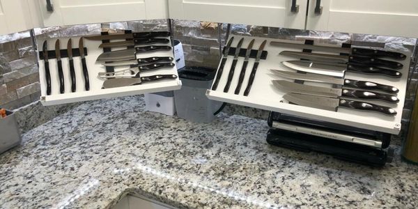 Under Cabinet Knife Storage 