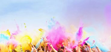 The festival of Indian colors Holi.