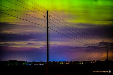 Aurora at the cross roads. Near TK Lawless darksky park 6 second image Nikon Z6 iso800 f/1.8 50mm