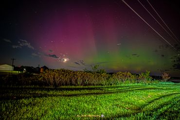 Aurora at the cross roads. Near TK Lawless darksky park 6 second image Nikon Z6 iso800 f/1.8 28mm