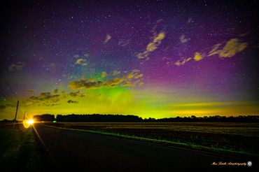 Aurora at the cross roads. Near TK Lawless darksky park 6 second image Nikon Z6 iso800 f/1.8