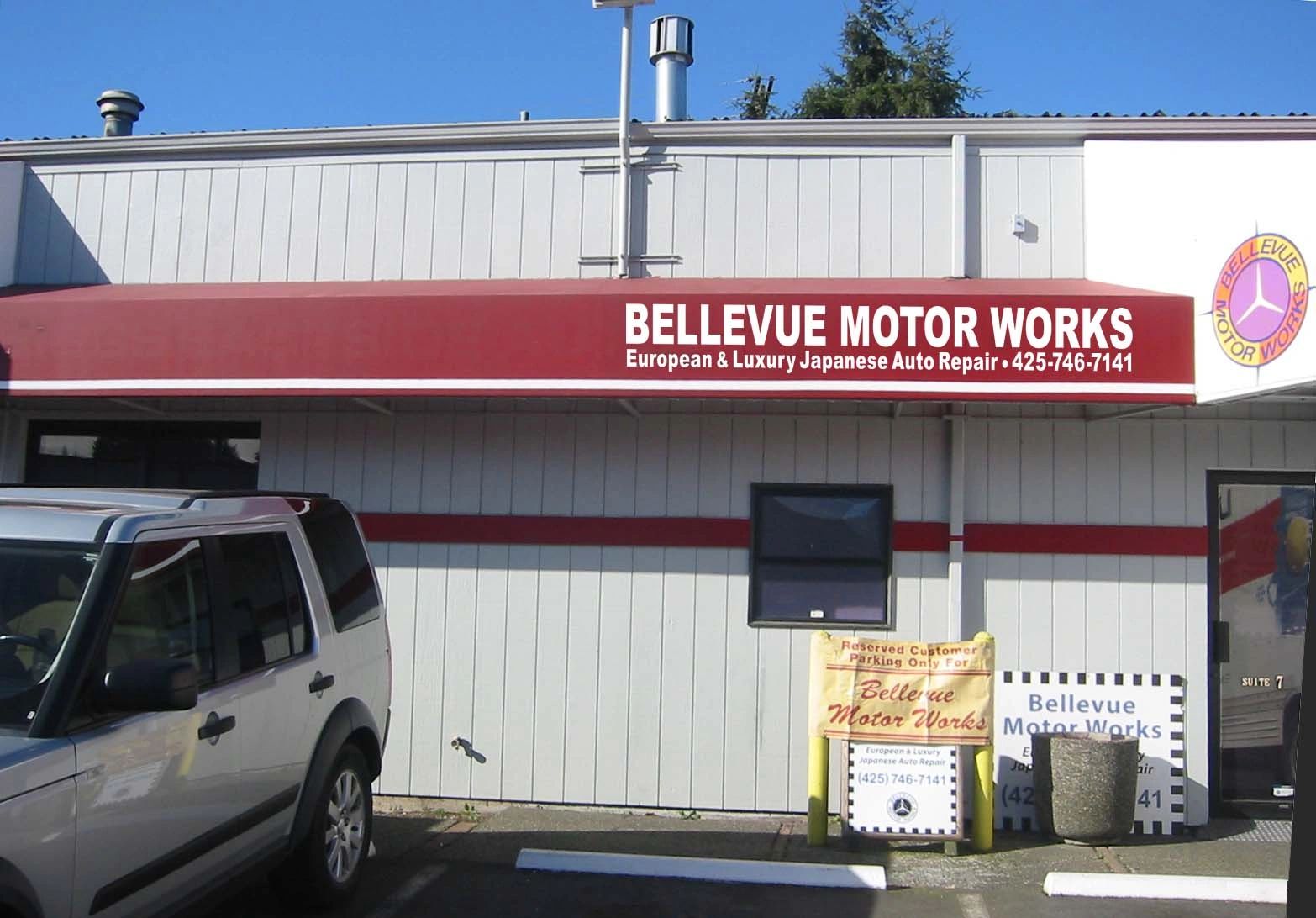 Bellevue Motor Works Sign