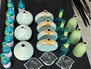 Table Decorations Stunning Glass bottles,Table Wedding table Numbers, 