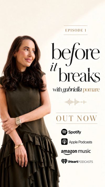 Before It Breaks with Gabriella Pomare podcast cover for Episode 1.