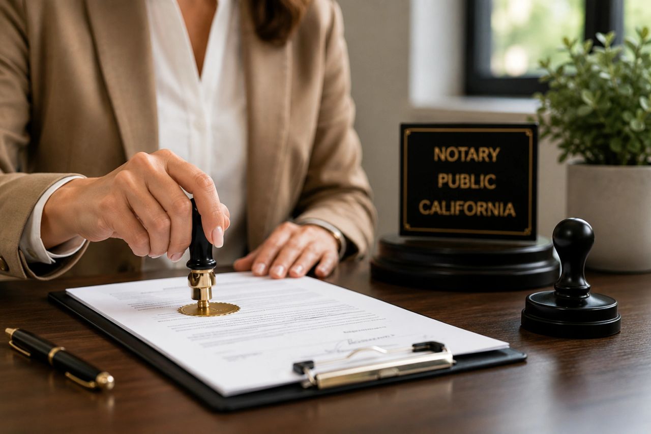 Professional notary services in California