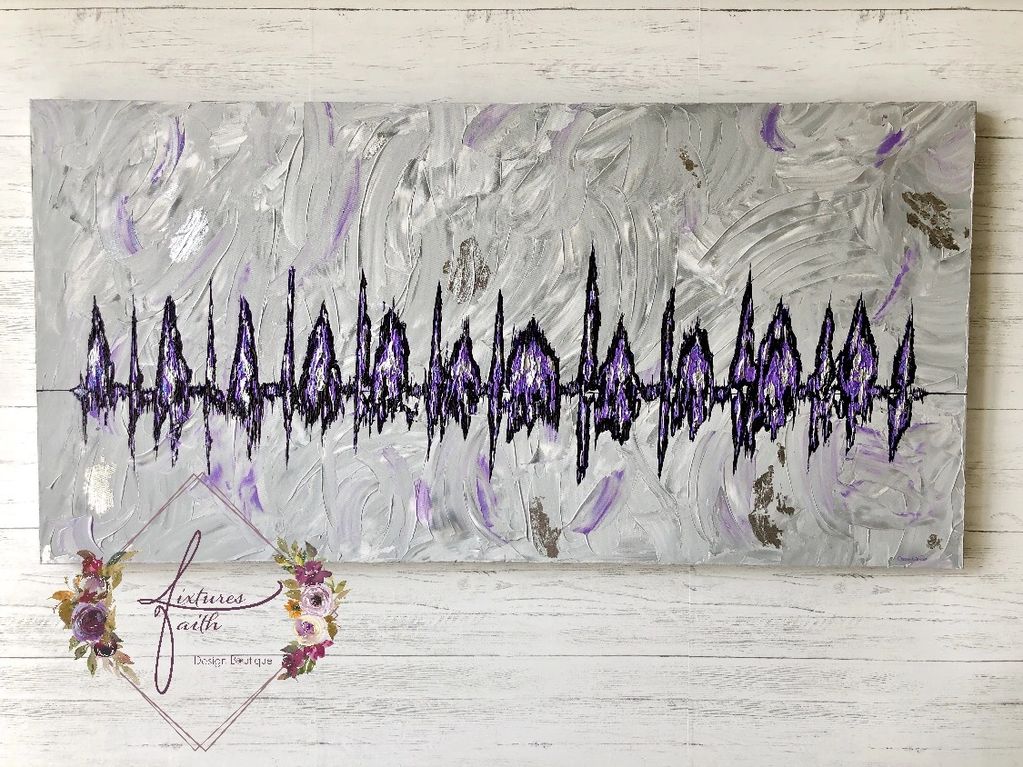 Shades of purple on grey