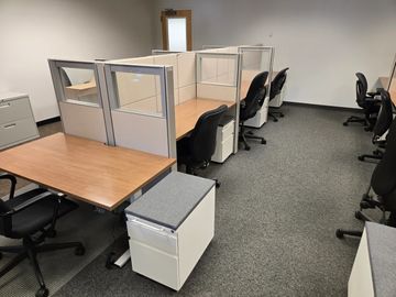 Herman Miller Ethospace Cubicles with Glass | NWC Office Furniture
