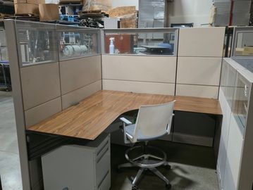 Herman Miller Ethospace cubicle with 71-inch tall panels shown in a 6x6 workstation layout.