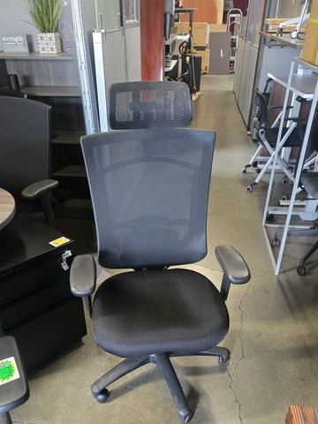 CoolMesh Multi-Function office chairs in all black 