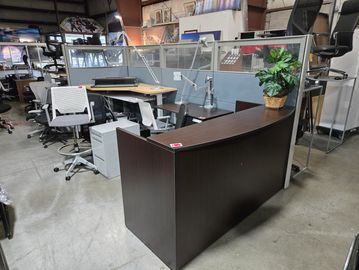 PL-169 Expresso reception desk new in box available for fast delivery in Portland Oregon