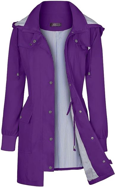 Rain Jacket, Raincoat, Waterproof Windbreaker