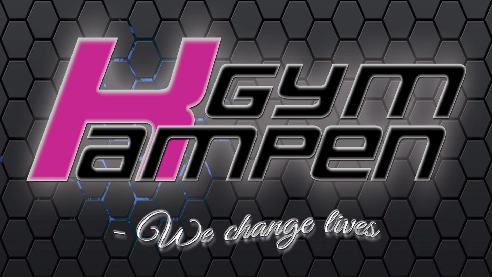 Logo with text 'Gym Happen - We change time'.