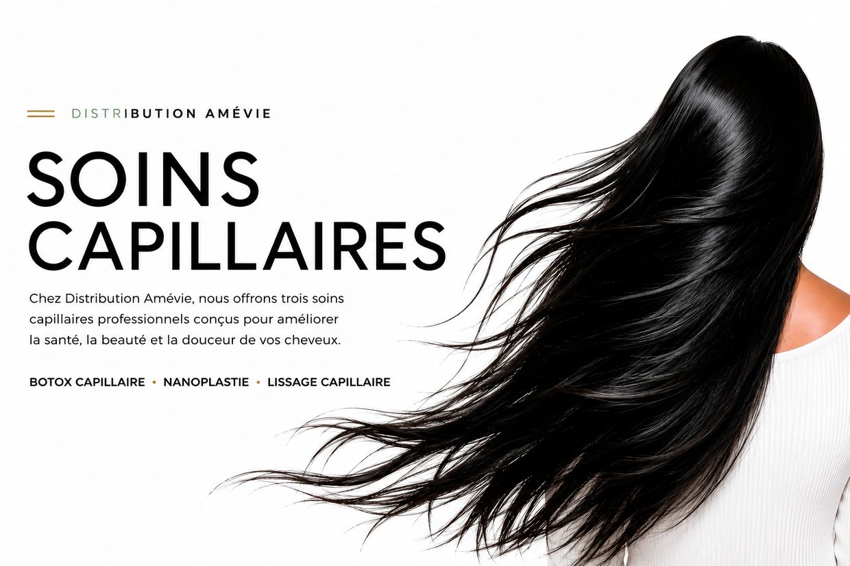 Soins capillaires professionnels pour cheveux sains et beaux.