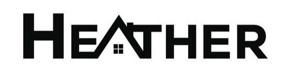 Logo design for Heather with a house roof and window integrated.