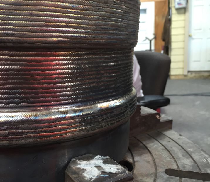 Inconel 625 clad cladding overlay 5% iron dilution hot wire TIG GTAW