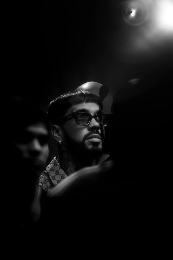 Anuel AA en la filmación de Little Demon ( La Última Cena)
