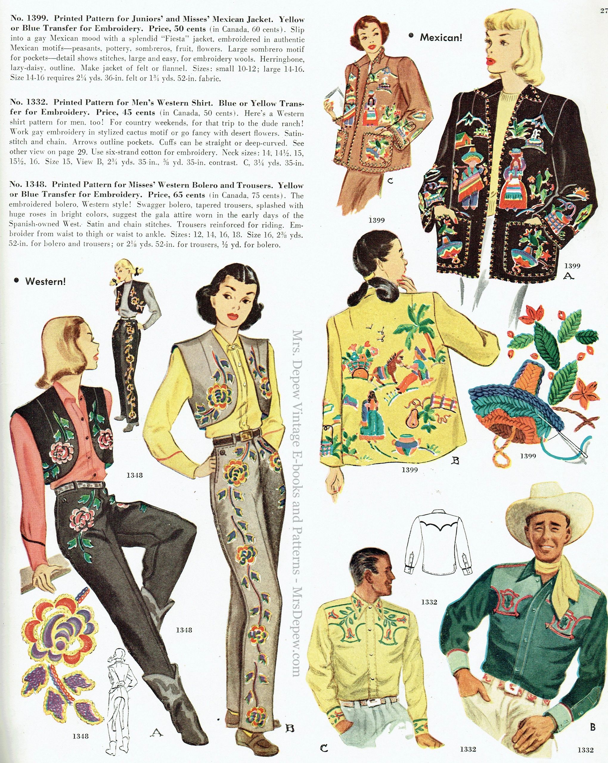 Vintage Western-Wear Patterns