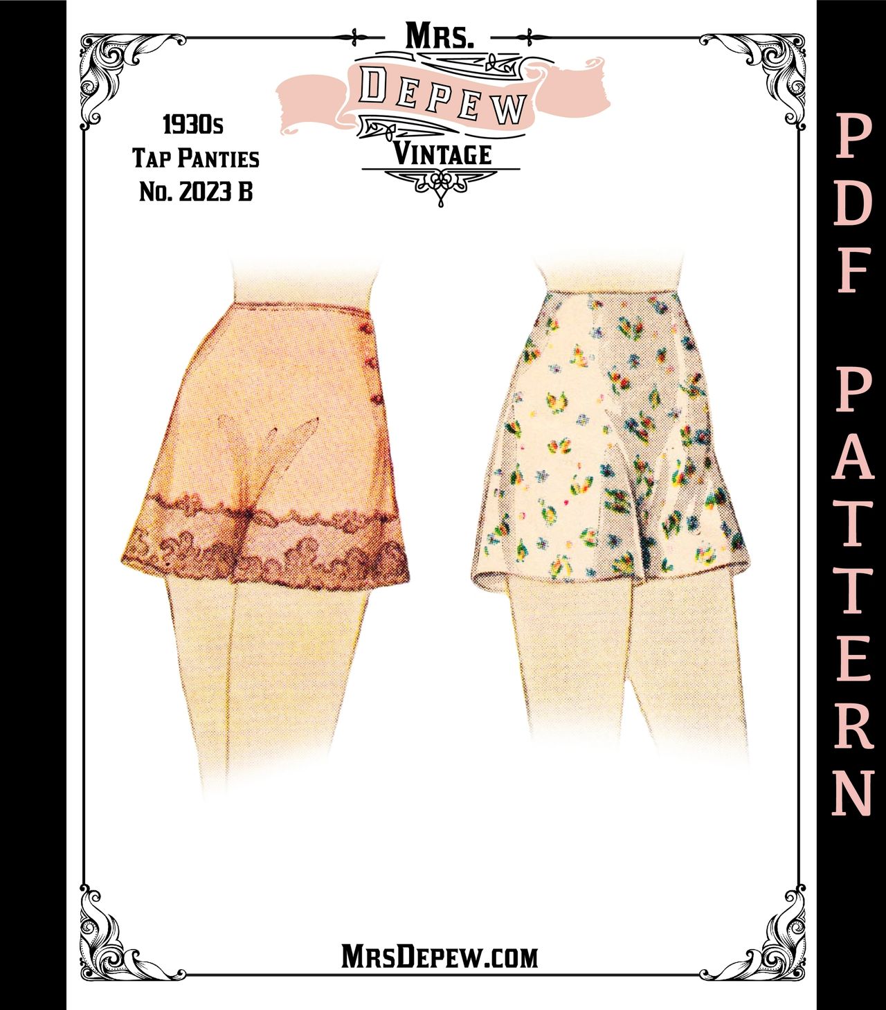 Lace Bralette & Garter Set PDF Sewing Pattern -  Australia